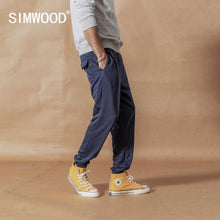 Load image into Gallery viewer, SIMWOOD Track Pants men loose casual high quality fashion Sweatpants jogger high quality texture ankle-length trousers SI980559